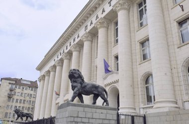 Bulgaristan, Sofya; Sofya Adalet Sarayı manzarası şehir merkezinde