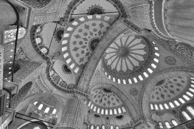 Türkiye, İstanbul, Sultanahmet İmparatorluk Camii, Mavi Cami olarak da bilinir (17. yüzyılda mimar Mehmet tarafından inşa edilmiştir.