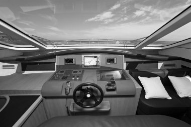 İtalya, Sicilya, panarea Adası, lüks yat, consolle sürüş