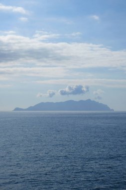 Itali, sicily, mediterranean sea, Egadi archipelago, Marettimo island (Trapani Province); view of the island from the sea clipart