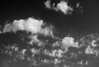 İtalya, Sicilya, gökyüzündeki bulutlar