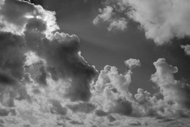 İtalya, Sicilya, gökyüzündeki bulutlar