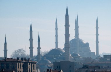 Türkiye, Edirne, Selimiye Camii 'nin manzarası)