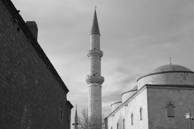 Türkiye, Edirne, merkezde bir cami manzarası