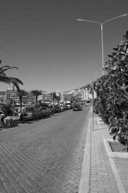 Yunanistan, Kavala, 8 Mart 2025, şehir manzarası - EDITORIAL