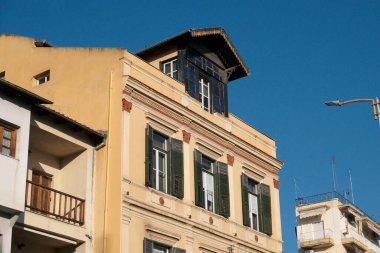 Yunanistan, Selanik; kentin merkez caddesindeki eski bina