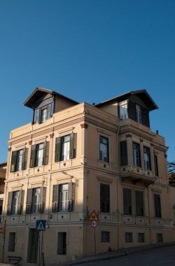 Yunanistan, Selanik; kentin merkez caddesindeki eski bina