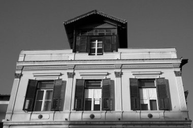 Yunanistan, Selanik; kentin merkez caddesindeki eski bina