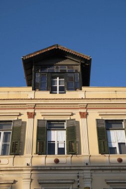 Yunanistan, Selanik; kentin merkez caddesindeki eski bina