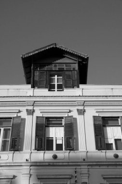 Yunanistan, Selanik; kentin merkez caddesindeki eski bina