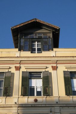 Yunanistan, Selanik; kentin merkez caddesindeki eski bina