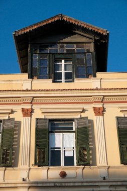 Yunanistan, Selanik; kentin merkez caddesindeki eski bina