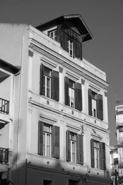 Yunanistan, Selanik; kentin merkez caddesindeki eski bina