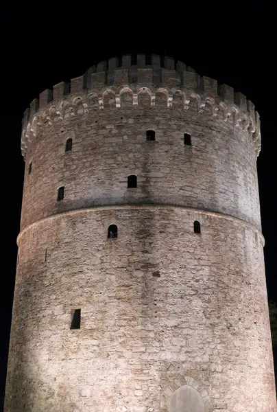Yunanistan, Selanik; Beyaz Kule manzarası, şehrin gezinti güvertesi, gece