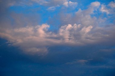 İtalya, Sicilya, gökyüzündeki bulutlar