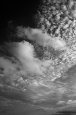 İtalya, Sicilya, gökyüzündeki bulutlar