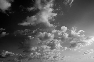 İtalya, Sicilya, gökyüzündeki bulutlar