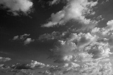 İtalya, Sicilya, gökyüzündeki bulutlar