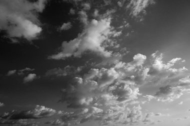 İtalya, Sicilya, gökyüzündeki bulutlar