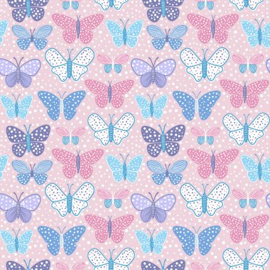 Nane arkaplanda kelebekler olan kusursuz bir desen..