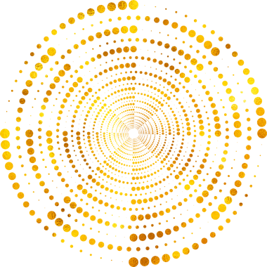 Altın folyo efektli yarım ton ögesini çember yap.