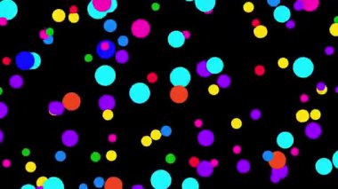 Renkli konfeti düşmesi neşeli ve neşeli bir atmosfer yaratıyor. Kutlama temaları, parti davetiyeleri, doğum günü videoları, yeni yıl içeriği veya tebrik mesajları için mükemmel.