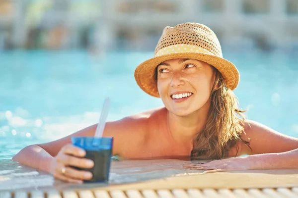 Close Images Woman Pool High Quality Photo — Stock Photo, Image