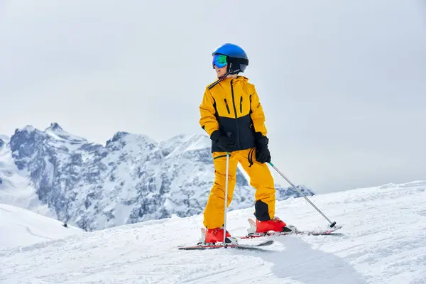 Picture Happy Boy Skies Madonna Campiglio High Quality Photo Stock Picture