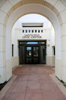 Laguna Hills, California - USA - January 8, 2023: Laguna Hills Civic Center. Laguna Hills California Civic and Community center with various government offices. Laguna Beach