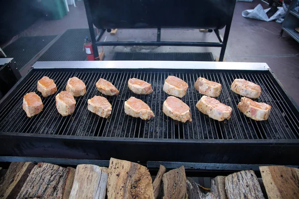 Food Grilling Meat Close — Photo