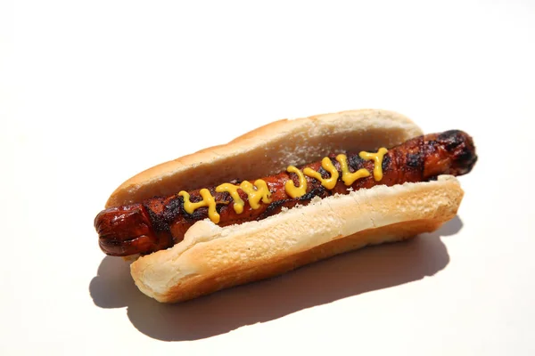 Hot Dog Sausage 4Th July Text — Foto de Stock