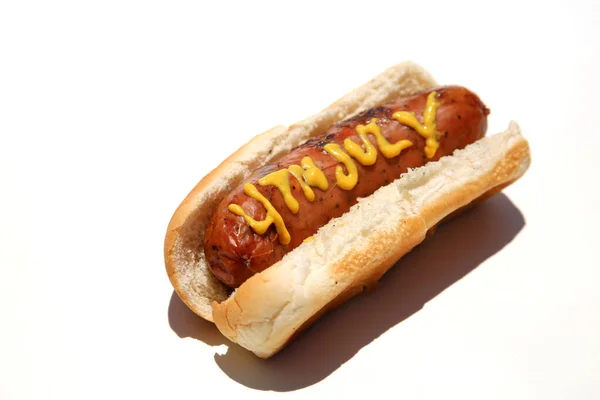 Hot Dog Sausage 4Th July Text — Zdjęcie stockowe