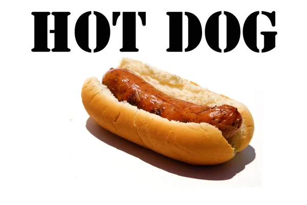 Fast Food Hot Dog Close — Photo