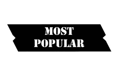 most popular text, banner, sticker