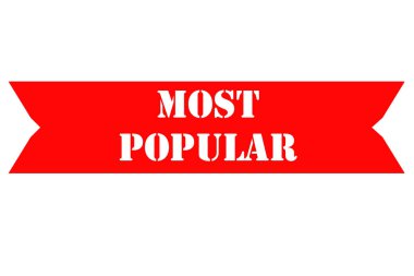 most popular text, banner, sticker