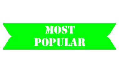 most popular text, banner, sticker