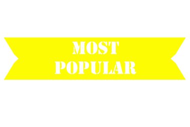 most popular text, banner, sticker