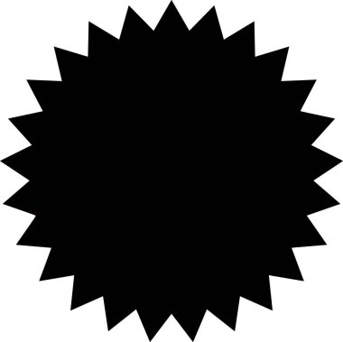 circular icon  star, label 