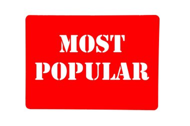 most popular text, banner, sticker