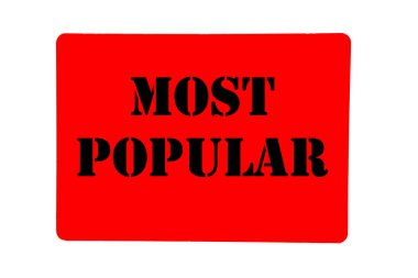 most popular text, banner, sticker