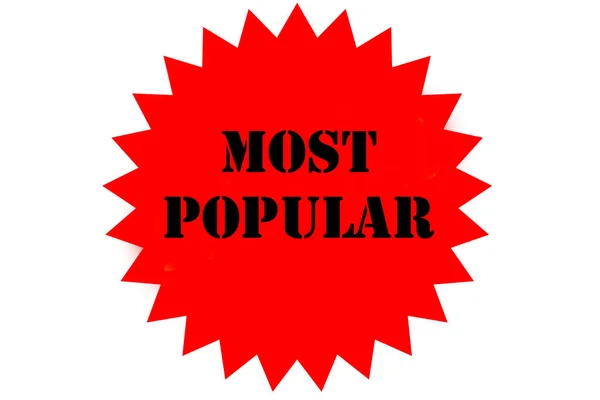 Most Popular Text Banner Sticker — Stockfoto