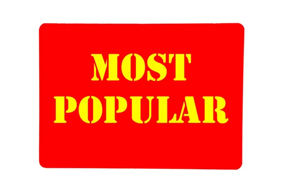 Most Popular Text Banner Sticker — Foto de Stock