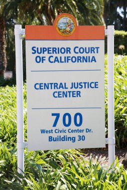 California, USA - February 21, 2022: superior court of California sign board in California, United states