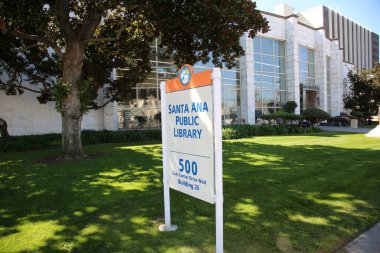 Santa Ana, California - USA - March 13-2022: California Public Law Library in Santa Ana, California. 