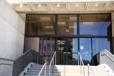 Santa Ana, California - USA - March 13-2022: California Public Law Library in Santa Ana, California. 