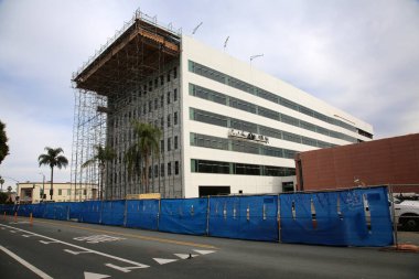 Long Beach, California / USA - March 6. 2020: Large building in Long Beach California. Editorial use only.
