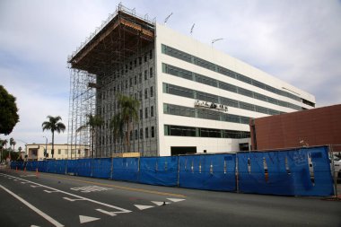 Long Beach, California / USA - March 6. 2020: Large building in Long Beach California. Editorial use only.
