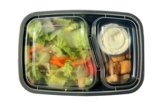 Caesar Salade Groene Salade Blauwe Kaas Salade Gemengde Groene Salade — Stockfoto