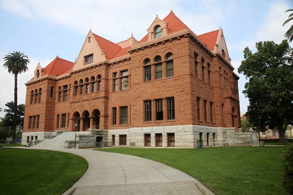 The Old Orange County Courthouse, at one point also known as the Santa Ana County Courthouse, is a Romanesque Revival building that was opened in September 1901 and is located in Santa Ana\'s Historic Downtown District