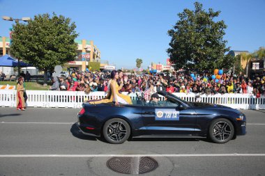 Westminster, California - USA - January 22, 2023: The Tet Parade to celebrate the Lunar New Year in Little Saigon. The Tet Parade features floats, marching bands, lion dances, color guards, and more.